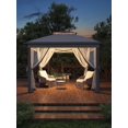 thumbnail image 1 of 11x11ft Pop Up Outdoor Gazebo Tent,Quick Setup Outdoor Screen Tent with Mosquito Netting,Heavy Duty Frame,Mesh Screen,4 Ropes,8 Stakes,4 Sandbags & Wheeled Storage Bag for Backyard Parties Camping, 1 of 8