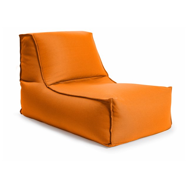 Fauteuil poire Gouchee Home Alpine Orange – Fauteuil d'intérieur/extérieur hydrofuge avec rembourrage en billes de polystyrène haute densité, siège moderne et léger pour la piscine ou le salon