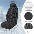 thumbnail image 7 of Uorisanigo Car Seat Cover, Soft Gray Leopard Print Car Seat Covers, Universal Fit for Most Vehicles, Car Accessories, Summer Cool & Winter Warm, Easy Installation, 2 Pieces, 7 of 7