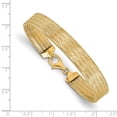 thumbnail image 2 of Leslie's Real 14kt Yellow Gold Polished Mesh Bracelet; 7.25 inch; Lobster (Fancy) Clasp; for Adults and Teens; for Women and Men, 2 of 2