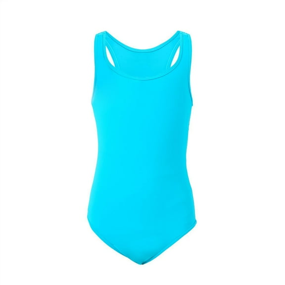 Coerni Girls' 1 Piece Swimsuit Solid Backless Sling Swimsuit Holiday Beach Girls Swimsuit with Guard