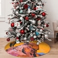 thumbnail image 4 of Cauagu 30" Christmas Tree Skirt Cliff Western Cowboy Pattern Christmas Tree Decorations Tree Mat for Xmas Decorations Occasion Holiday Home Decor -30", 4 of 7