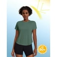 thumbnail image 2 of Weardear Workout Tops for Women UPF 50+ Yoga Shirts Short Sleeve Athletic Tops with Side Slits Loose Fit Running Gym Tee Top, 2 of 7