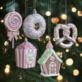 thumbnail image 5 of Clode Christmas Ornaments Charms with Glitter & The Perfect Decoration On The Christmas Tree Large Stain Glass Window, 5 of 9