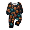 thumbnail image 2 of Matching Family Halloween Pajamas Set - 2026 Cute Ghost & Pumpkin Print Two-Piece Sleepwear Pjs - Family Matching Pajamas Soft Holiday Jumpsuit Loungewear for Family, 2 of 4