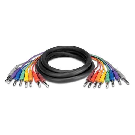 UPC: 0728736011847 | Hosa CSS-802 Balanced 1/4 -1/4  8-Channel Cable 9.9 ft.