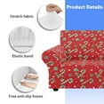 thumbnail image 6 of XYZCANDO Christmas Candy Cane Couch Covers Chair Sofa Covers Stretch Printed Armchair Slipcover Couch Cushion Covers Washable Furniture Protection for Pet Kids, 6 of 6