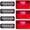 Red, variant on LED Emergenty Warning Lights, 4 Pack 4LED Safety Emergency Flashing Lights 12-24V Amber Strobe Hazard Warning Light Waterproof