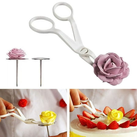 

Momine 1Set Piping Flower Scissors+Nail Icing Bake Cake Decorating Cupcake Pastry Tool