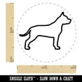 thumbnail image 2 of American Staffordshire Terrier Amstaff Dog Outline Self-Inking Rubber Stamp Ink Stamper - Lime Green Ink - Mini 1/2 Inch, 2 of 7