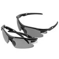 thumbnail image 1 of ELAYARD Lunettes de Soleil Unisexes Design Gris PC pour Cyclisme Vélo de Montagne Randonnée 2 Pcs, 1 of 8
