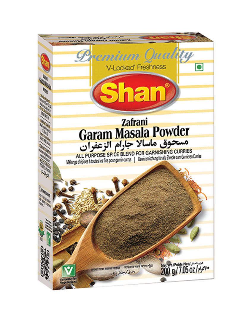 Shan Zafarni Garam Masala 200g Powder Aromatic blend of Grounded Spices with Saffron
