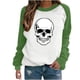 thumbnail image 1 of Sudadera Para Mujer Sudaderas Con Cuello Redondo Festival de Moda Esqueleto Impreso Blusa de Manga Larga Cuello Redondo Suéter Informal Tops Sudaderas Odeerbi ODB132777, 1 of 5