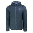 thumbnail image 2 of Men's Cutter & Buck  Heather Navy Kansas City Royals Stars & Stripes Mainsail Sweater-Knit Full-Zip Hoodie, 2 of 3
