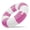 Pink, variant on Sun's Out 36" Inflatable Pool Tube – Light Pink Cabana Print for Ages 14+