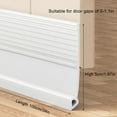 thumbnail image 2 of 39" Under Door Draft Stopper for Exterior Doors, Door Sweep Sound Proofing for Bottom of Door, Door Soundproofing Noise Blocker, Under Door Filler Soundproof Seal Strip White, 2 of 9