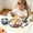 Light Blue, variant on Lunxisen 1 Pcs Stainless Steel Suction Cup Fork And Spoon Set Toddler Self Feeding Utensils Non Silicone Suction Plate For Mealtime