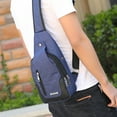 thumbnail image 3 of 1 Uds. Mochila cruzada compacta y bolso de día bolso de pecho multifuncionalAzul, 3 of 8