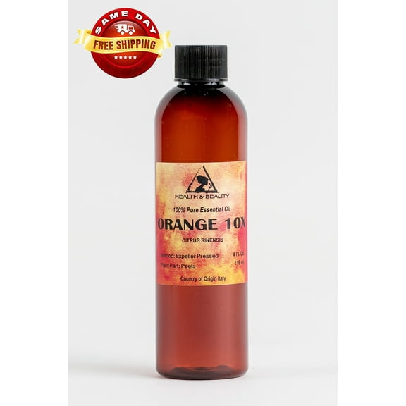 ORANGE 10X (10 FOLD) ESSENTIAL OIL ORGANIC AROMATHERAPY NATURAL 100% PURE 4 OZ