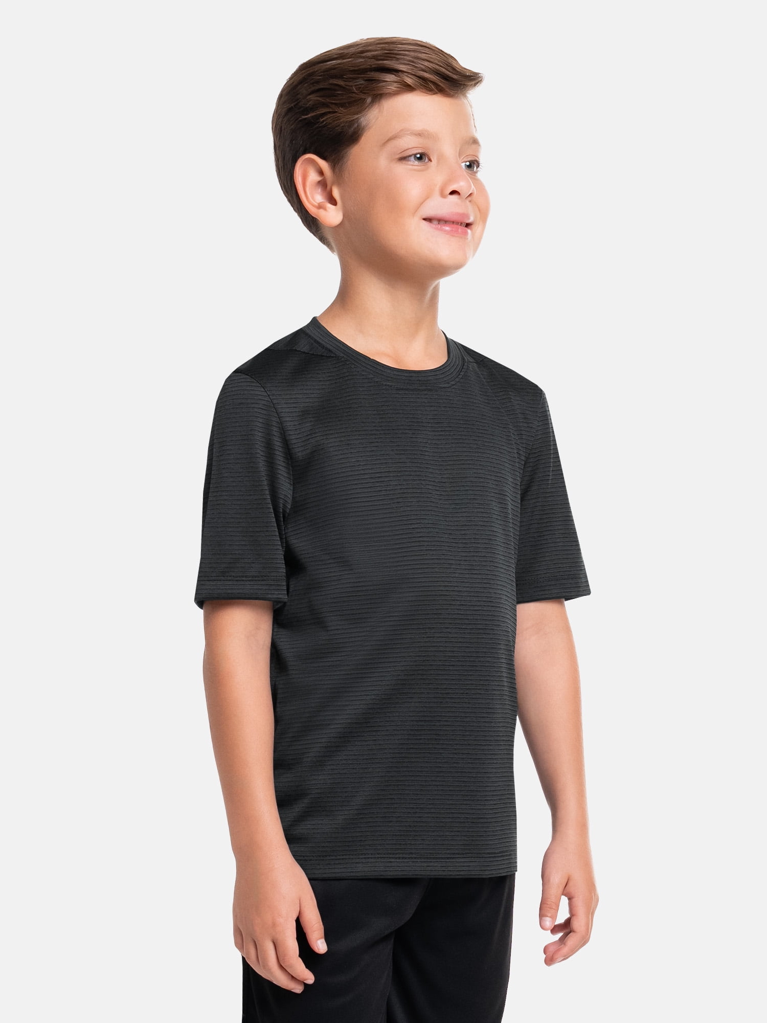Athletic Works Boy's Short Sleeve Core Active T-Shirt 2-Pack, Sizes 4-18 & Husky