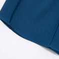 thumbnail image 6 of ohmzyzo Mens Henley Short Sleeve Shirts Casual Lightweight Beach Shirts Collarless Button Tops Hippie Summer Clothes Blue S, 6 of 7