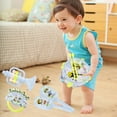 thumbnail image 6 of Danhjin Baby Musical Toys, Musical Toy Set with Hand Pat Drum Rattle and Trumpet, Early Learning Percussion Instrument for Infants Safe ABS Plastic, Christmas Gifts for Newborn Boys and Girls, 6 of 6
