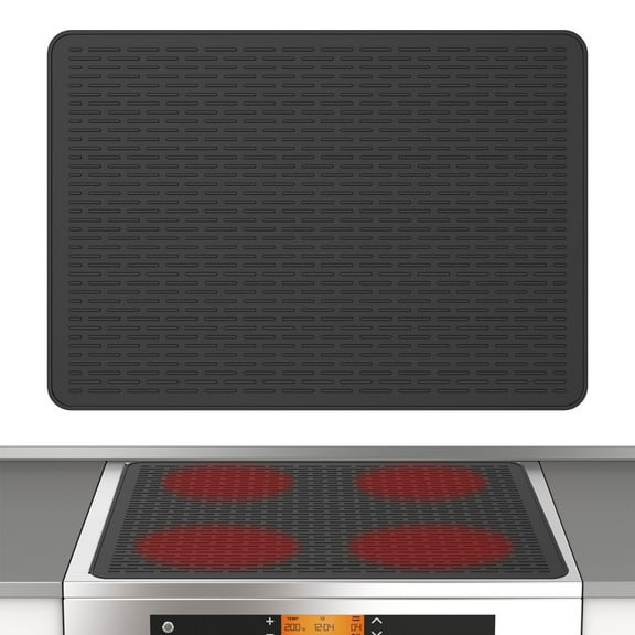 Ikoopy Thermochromic Silicone Stove Top Cover Extra Large Rollable Glass Cooktop Protector for Electric Stove Kitchen Countertop