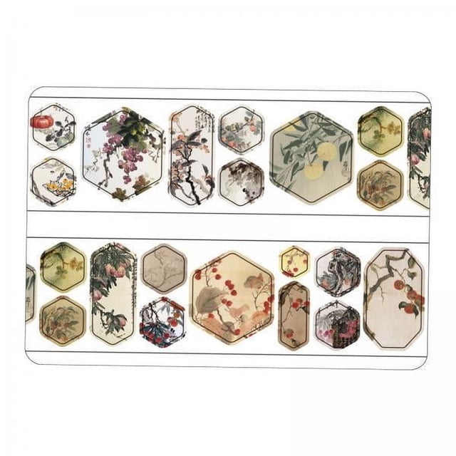 5 Pegatinas Para álbumes De Recortes, Cinta Washi Creativa Para Manualidades De Tarjetas, Suministros Para Diario, Otoño