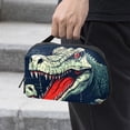 thumbnail image 2 of Crocodile Digital Pouch Oxford Fabric Waterproof USB Charger Multi Cable Cord Organizer 5.9x9.44x3.14 in, 2 of 6