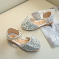 thumbnail image 7 of Otqutp Kids Running Shoes Kids Baby Girls Pearl Shoes Bling Bowknot Shoes Single Princess Shoes Sandals Dancing Shoes, 7 of 7