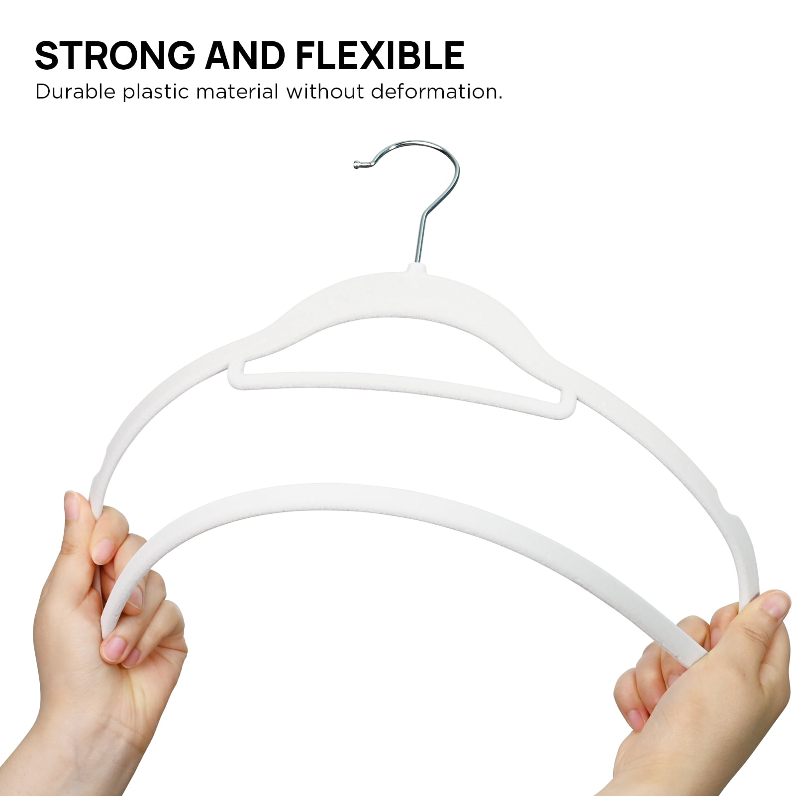 Ollieroo 50 Pack Velvet Clothes Hangers, Non-Slip Hangers with