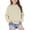 Beige #150, variant on Kids' Sweatshirt Side Slit Dropped Shoulder Crewneck Long Sleeve Casual Pullover Basic Comfortable Solid Color Fall Top