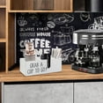 thumbnail image 5 of Coffee Station Organizer for Countertop, Cup and Lid Holder for Sleeve Pods Condiment, Wooden Disposable Cup Dispenser for Bar Accessories Organizer and Storage, 5 of 8