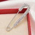 thumbnail image 3 of Joernso Exquisite Anti-Exposure Brooch Pin Women Shining Rhinestone Sweater Safety Pin Costume Accessories, 3 of 8