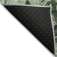 thumbnail image 4 of HomeRoots 577156 10 x 14 ft. Artichoke Green & Emerald Abstract Washable Indoor & Outdoor Rectangle Area Rug, 4 of 5