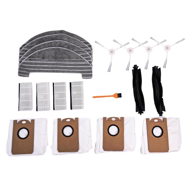 Mosiee Main & Side Brush With Filter Cleaning Tools Set For T10 Robot Vacuum Cleaner Replacement Spare-Parts Accessories
