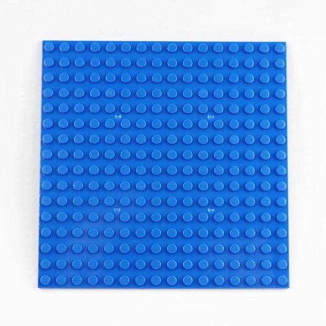16x16 Double Sided Building Block Base Plate, MOC Creative Construction Baseplate, Standard Dots Plastic Foundation Board, Educational DIY Toy for Kids MOC Building Lovers
