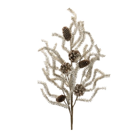 Melrose International Tinsel Pine Spray (Set of 6) 32"H Plastic/Cone