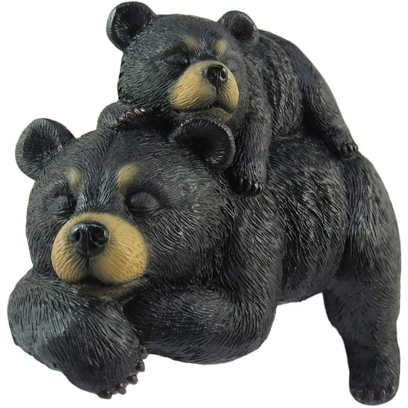 6" Black Bear Shelf Snoozers Rustic Home Office Decor Figurine