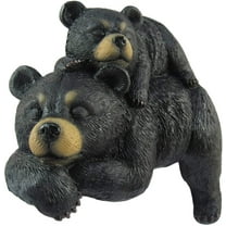 6" Black Bear Shelf Snoozers Rustic Home Office Decor Figurine