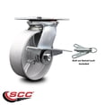 thumbnail image 2 of 6 Inch Semi Steel Caster with Roller Bearing and Brake/Swivel Lock SCC, 2 of 2