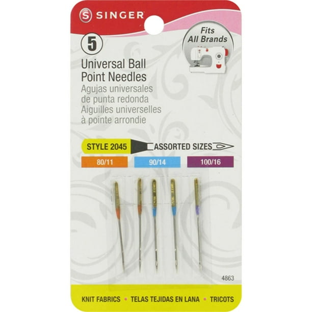 Singer Universal Ball Point Sewing Machine Needles