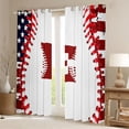 thumbnail image 2 of Manfei Letter Monogrammed E Boy Black Out Curtains,Sport Baseball Curtains Pack of 2 (42x63 Each),Ball Gamer Bedroom Curtains,Lightweight Room Decor, 2 of 6