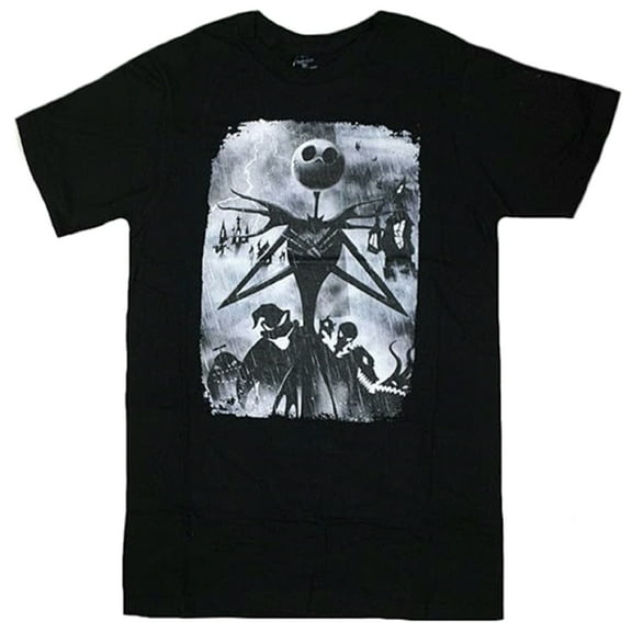 Stormy Skies Men's Black T-Shirt (Medium)