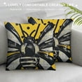 thumbnail image 3 of Qinduosi Summer Pillow Covers Set of Yellow Bee Kind Honeycomb Buffalo Plaid Bowknot Outdoor Decorative Throw Pillows Farmhouse Pillowcases Linen Cushion Case Decor for Home Sofa Couch Bed, 3 of 5