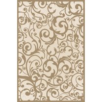 Radici Usa Pisa Area Rug 1845 Ivory Swirls Curls 7' 10 x 7' 10" Round
