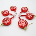 thumbnail image 7 of Lingouzi Red Lollipop Christmas Tree Pendant- 6 Christmas Gold Powder Plastic Candy for Christmas Candy Party Home Decorations ,Small Gifts For Children, 7 of 7