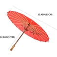 thumbnail image 3 of THY COLLECTIBLES 33" Japanese Chinese Umbrella Parasol For Wedding Parties, Photography, Costumes, Cosplay, Decoration And Other Events (Red), 3 of 4