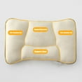 thumbnail image 4 of Jubipavy Pillows Hotel Grade Pillow Cottons Zoned Massage Pillow Soft And Supportive Feathers Mattress For Side And Back Sleepers Made Of Friendly Fabrics, 4 of 9