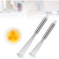 thumbnail image 1 of Juego de 2 batidores de cocina, batidor de bolas de acero inoxidable para cocinar, batir, revolver o mezclar, batidor de mano de acero inoxidable, mini batidor de 10 y 12 pulgadas - plateado Sailing Electrónica, 1 of 5